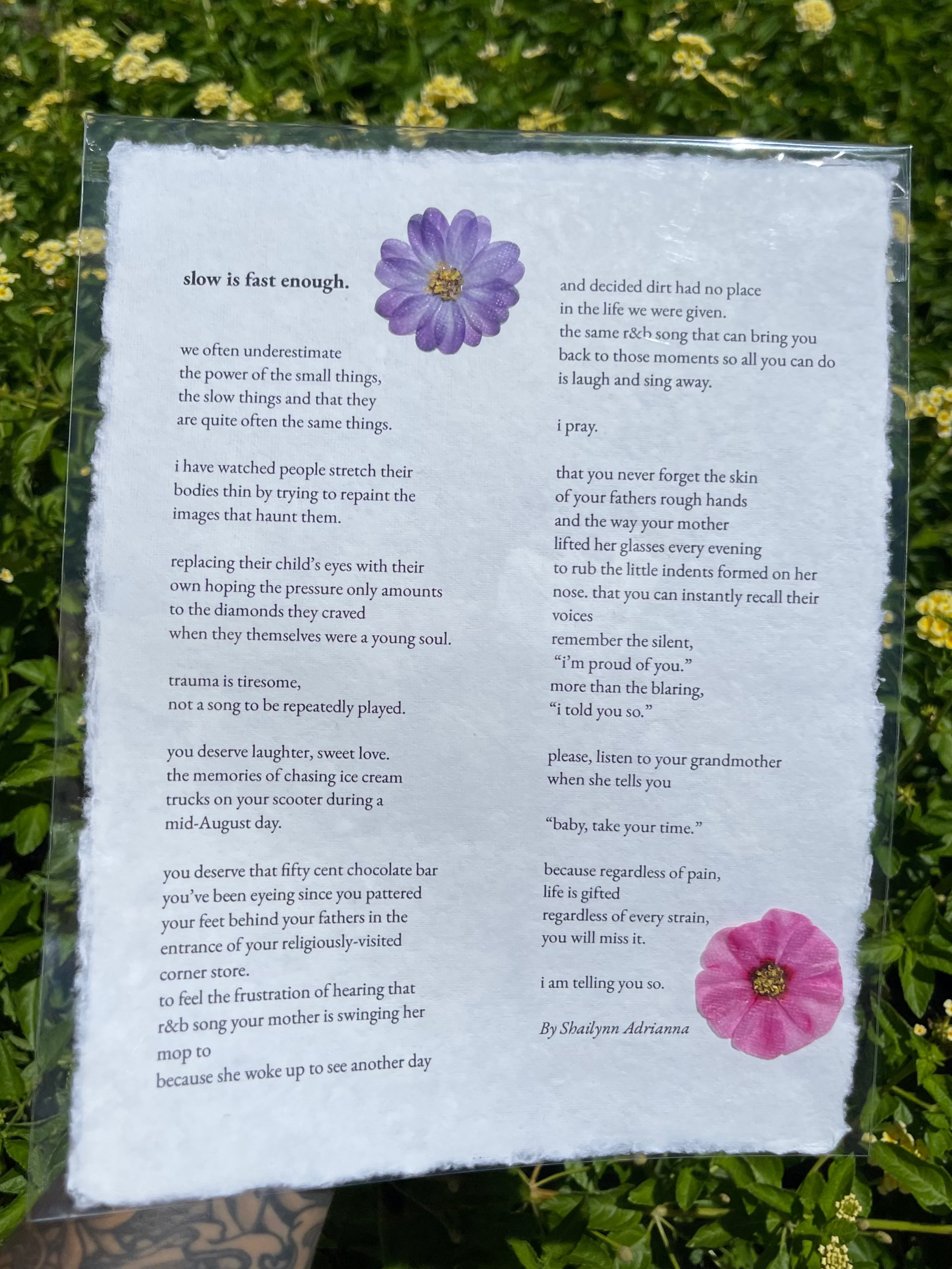 Custom Poetry Print – Personalized 8x10