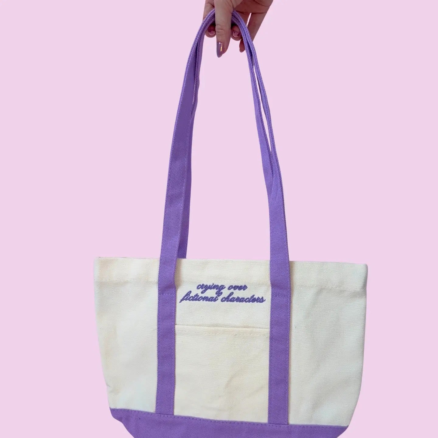 Crying Over Fictional Characters Mini Tote Bag