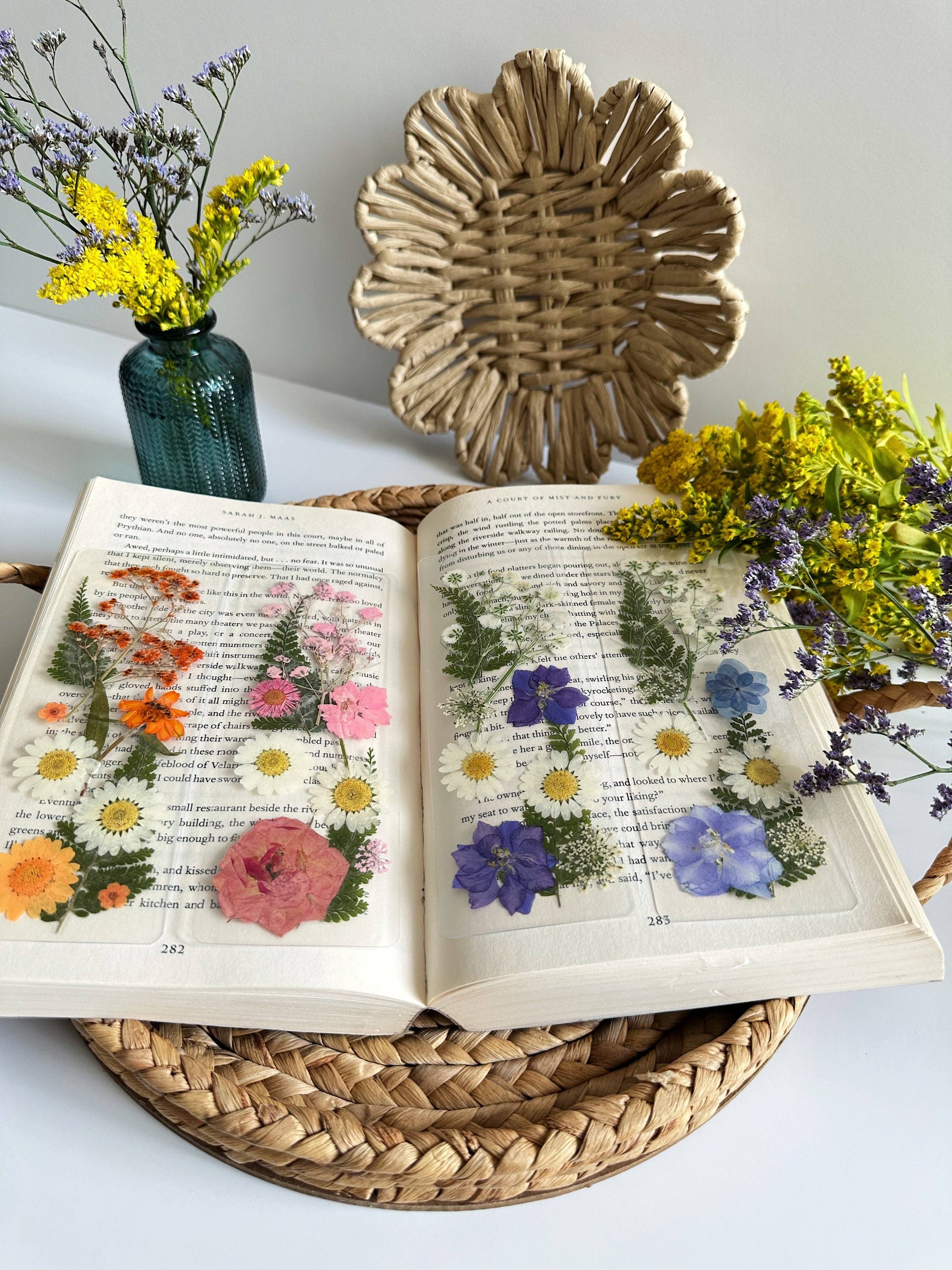 Handmade Pressed Floral Bookmark – Real Dried Flower Bookmarks